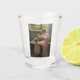 Copo De Shot Crianças Fazeres Silhuettes (Crianças Cutes Brinca