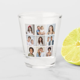 Copo De Shot Crie Sua Própria Colagem de 9 Fotos