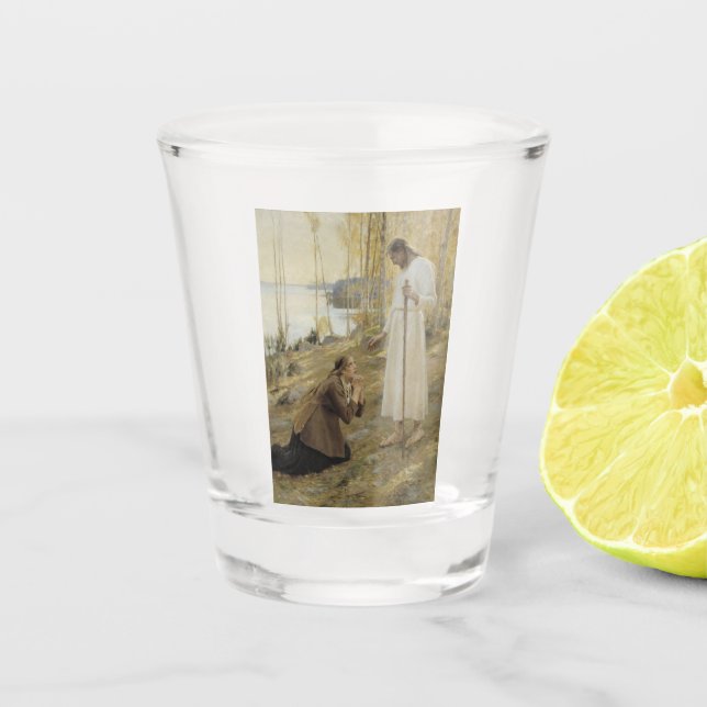 Copo De Shot Cristo e Mary Magdalene na Finlândia (Frente)