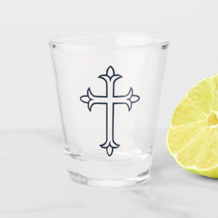 Copo De Shot Cruz cristã típica