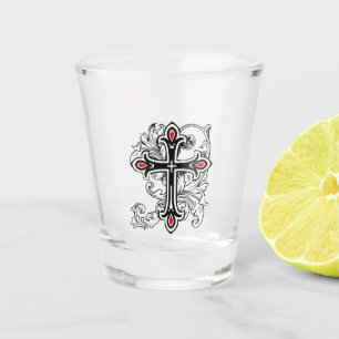Copo De Shot Cruz gótica