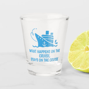 Copo De Shot Cruzamento de Texto Personalizado