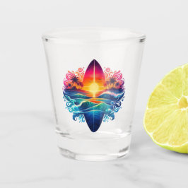 Copo De Shot Curvas de surfe solares