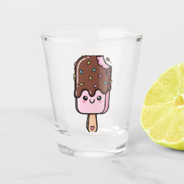 Copo De Shot Cute Kawaii Smiling Popsicle