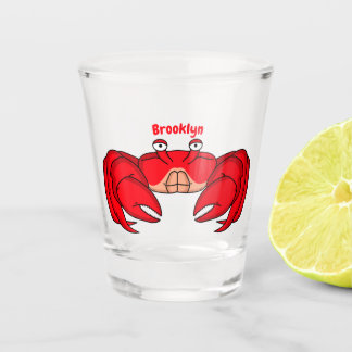 Copo De Shot Cute red crab cartoon illustration