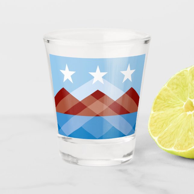 Copo de shot da bandeira da cidade de Peoria (Ariz (Frente)
