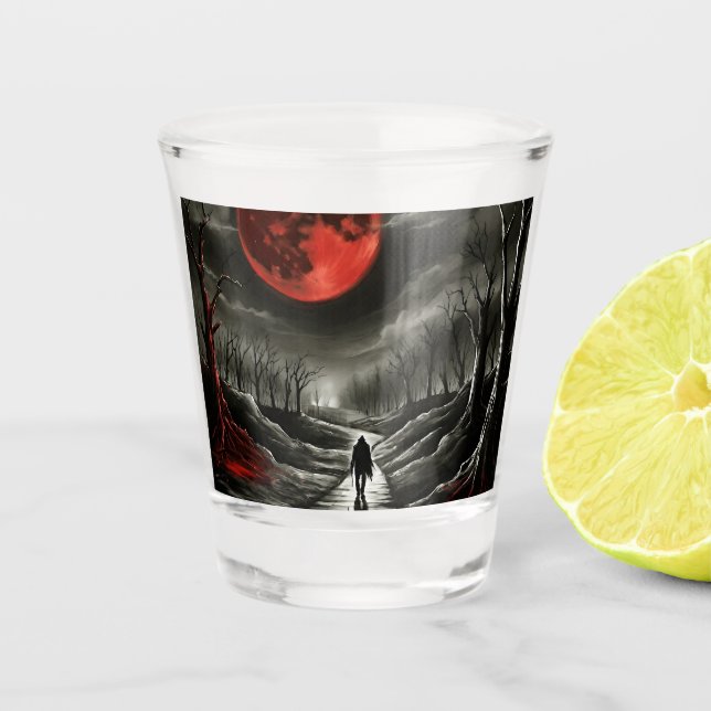 Copo de shot da lua de sangue (Frente)