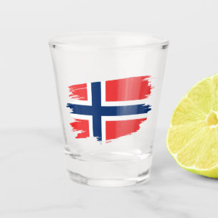 Copo de Shot da Noruega, Bandeira Norueguesa Patri
