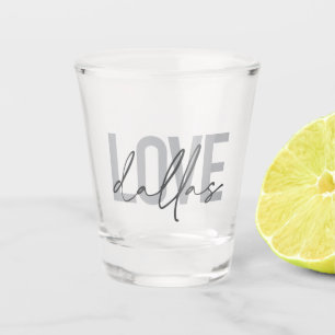 Copo De Shot Dallas de amor design urbano, moderno, simples, mo