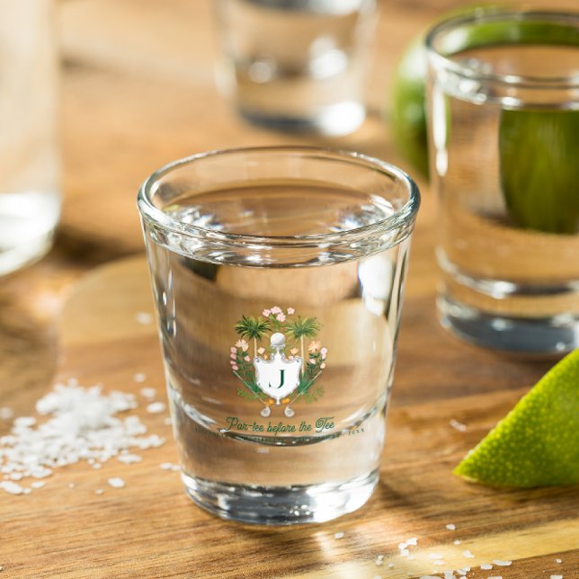 Copo De Shot Damas de Par-Tee com Monograma | Despedida de Solt (Criador carregado)