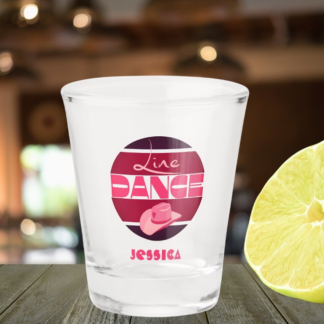 Copo De Shot dança de linha Love Cowboyhat rosa (Criador carregado)