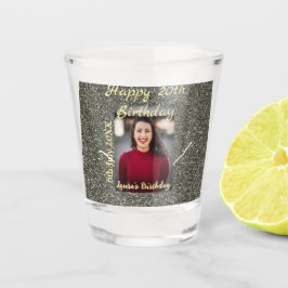 Copo De Shot Data de adição do 20 de do Silverglitter