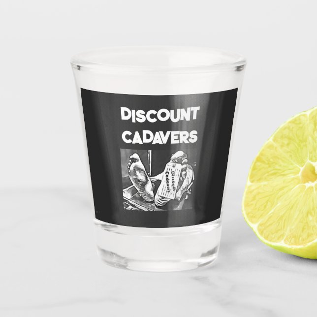 Copo de Shot de Cadáveres com Desconto (Frente)