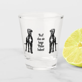 Copo de Shot de Casal de Great Dane