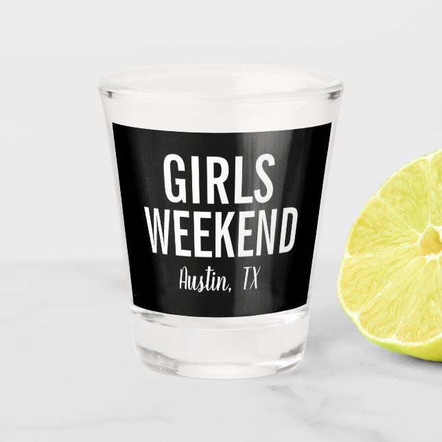 Copo de Shot de Fim de Semana de Garotas Modernas (Frente)