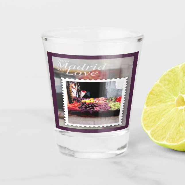 Copo De Shot De Madri com Amor (Frente)