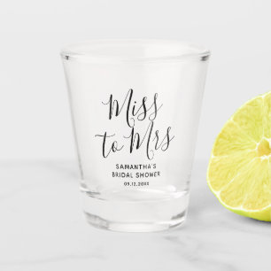 Copo De Shot De Solteira a Casada Simples Elegante Chique Chá d