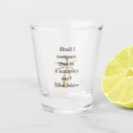 Copo De Shot Decoração de Citação de Verão de Shakespeare para 