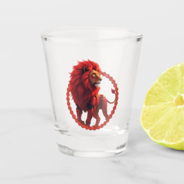 Copo De Shot Deep Crimson Glow – The Lion of Burning Destiny.  