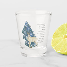 Copo De Shot Deer Deixe Pegadas Na Neve