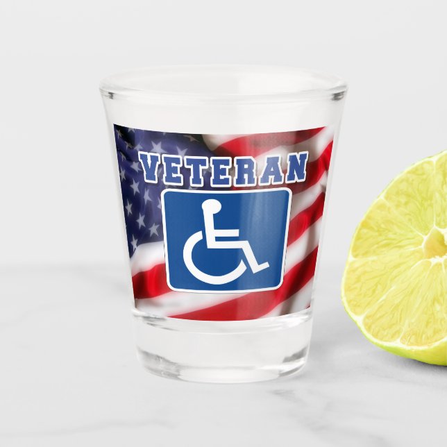 Copo De Shot deficiente Veteran EUA (Frente)