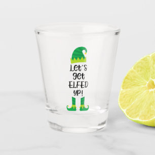 Copo De Shot Deixe-nos obter Elfed acima do vidro de tiro do