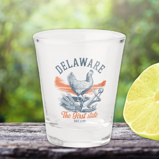 Copo De Shot Delaware First State Vintage Shot Glass