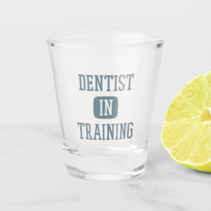 Copo De Shot Dentista no Treinamento Futuro Estudante Dentista