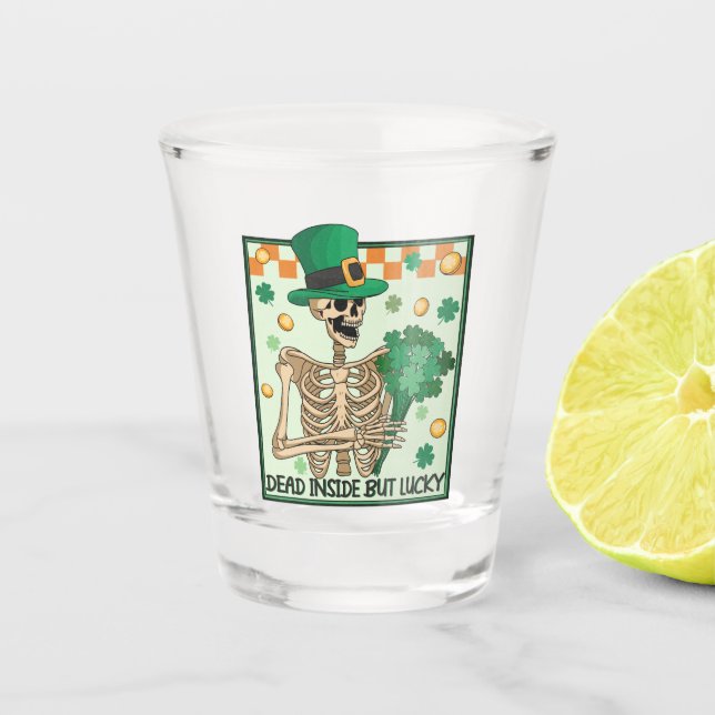 Copo De Shot Dentro morto Mas Sortudo - Leprechaun Skeleton (Frente)
