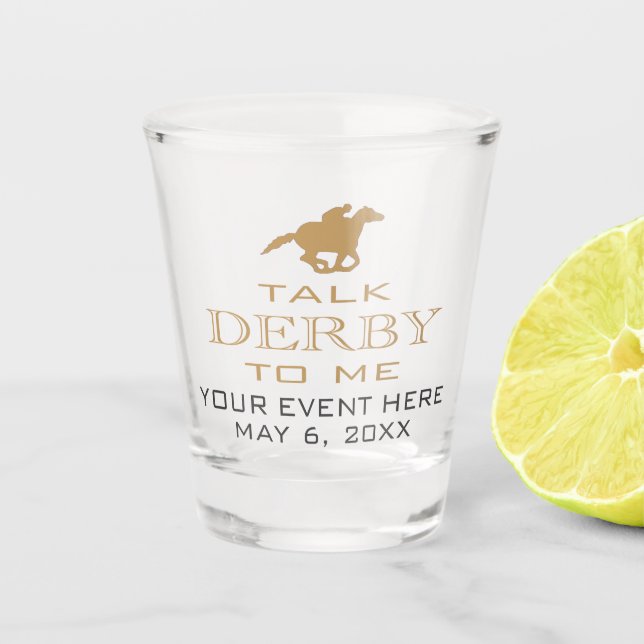 Copo De Shot Derby Horse Race Party Custom (Frente)