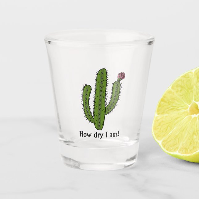 Copo De Shot Desert Cactus Design Shot Glass (Frente)