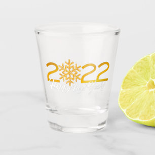 Copo De Shot design 2022 com número Dourado