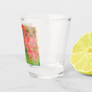 Copo De Shot design de espelho e algumas plantas