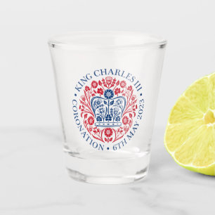 Copo De Shot Design oficial da coroação King Charles III