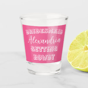 Copo De Shot Despedida de Solteira Personalizada Rosa para as D