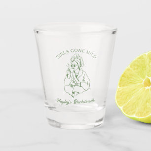 Copo De Shot Despedida de Solteira Spa Sage Green Girls Gone Mi