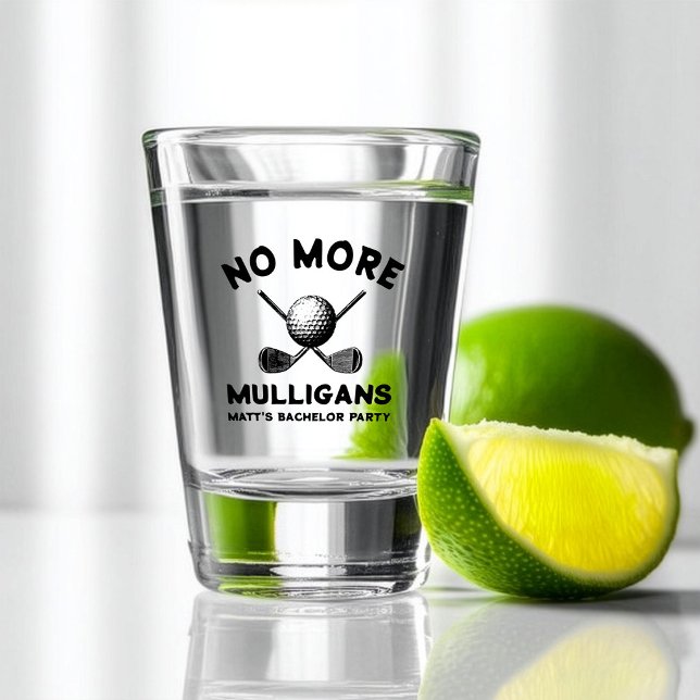 Copo De Shot Despedida de Solteiro de Golfe “Sem Mais Mulligans (Criador carregado)