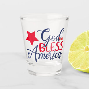 Copo De Shot Deus Abençoou a América Projeto de Celebração Patr