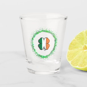 Copo De Shot Dia de Clover Saint Patrick, Irlanda