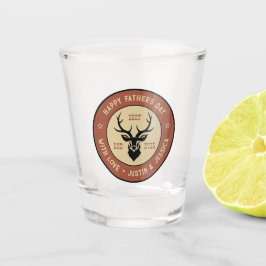 Copo De Shot Dia de os pais de logotipo de veado para caça ao m