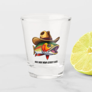 Copo De Shot Dia de os pais Engraçado Peixe Vestindo um Chapéu
