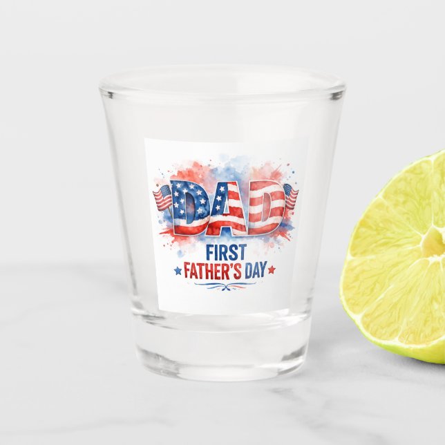 Copo De Shot Dia dos Pais Patriótico (Frente)