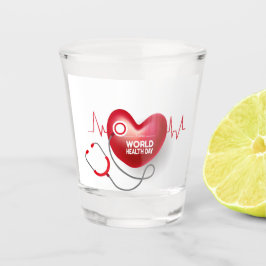 Copo De Shot Dia Mundial da Saúde