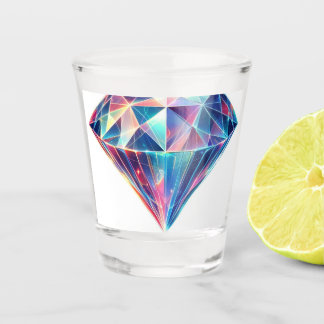 Copo De Shot Diamante multicolor