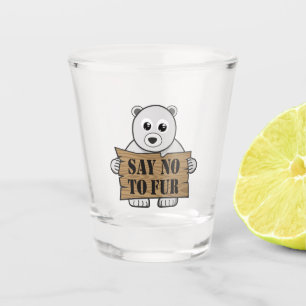 Copo De Shot Diga "não" à fur