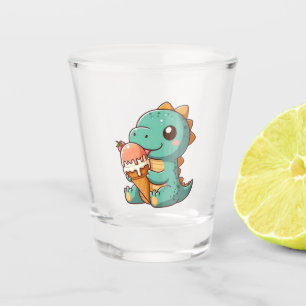 Copo De Shot Dinheiro comendo sorvete bonito