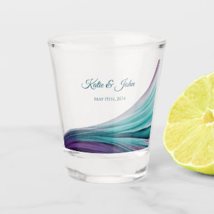 Copo De Shot Dinheiro de Casamento/Dance-Purple e Teal-Rue