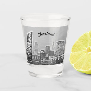 Copo De Shot Disparado do vidro de tiro de Cleveland BW