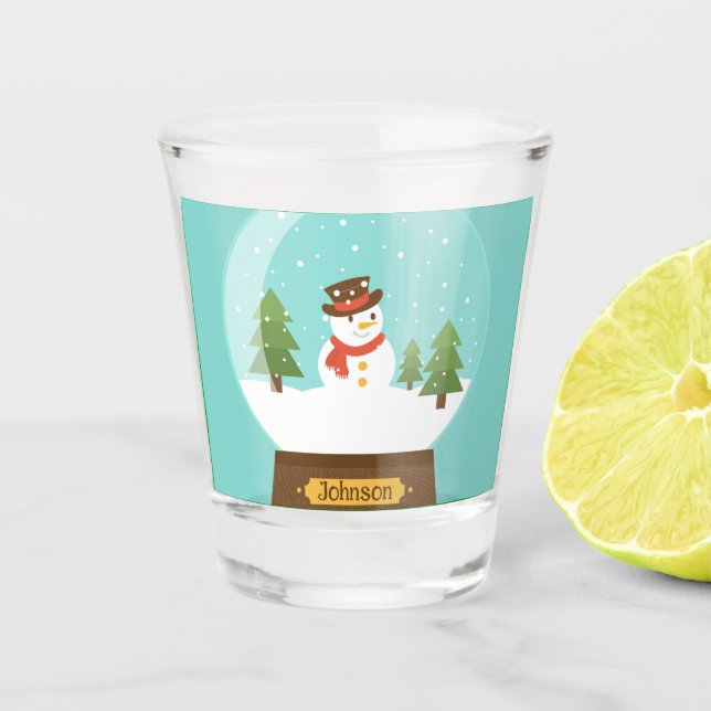 Copo De Shot DIVERTIDO! Snowman Shot Glass - Personalizado - Ad (Frente)