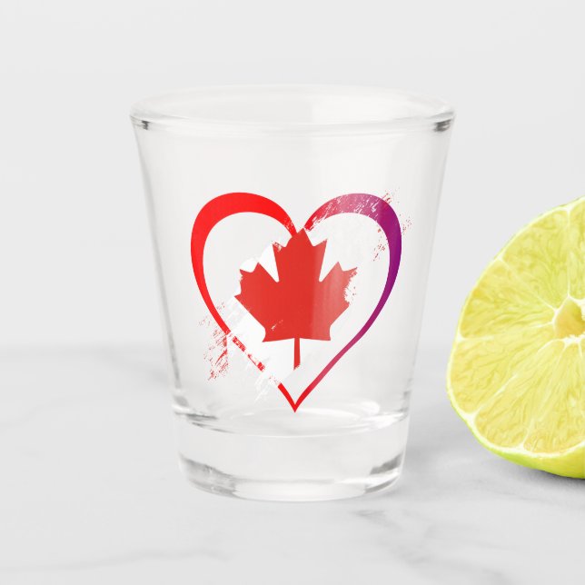 Copo de Shot do Dia do Canadá (Frente)